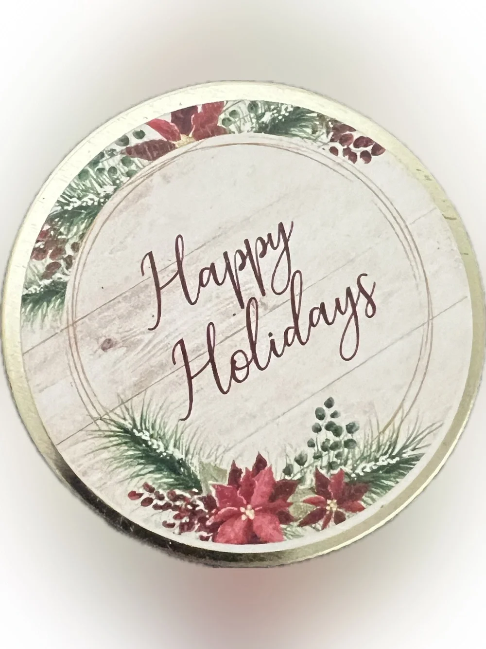 🍄 New Happy Holidays Red Apple Pie Holiday Jar Candle Party Decoration Celebrate